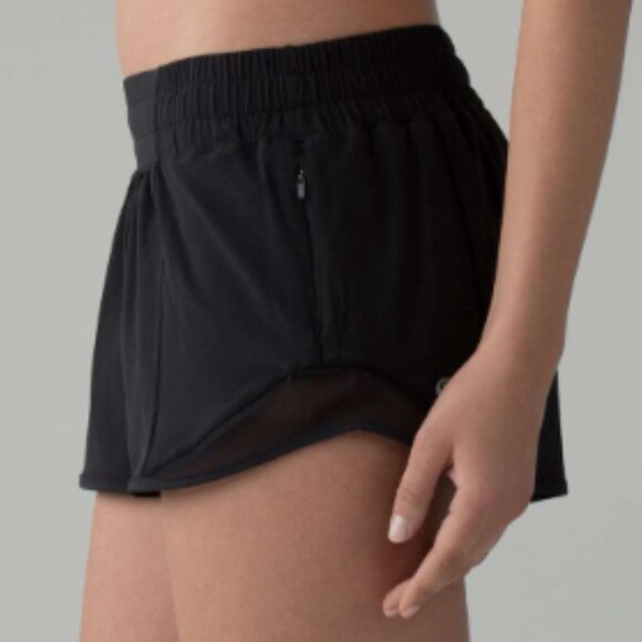 lululemon athletica Pants - (6271) LULULEMON Hotty Hot Short 4" Sz 10 **LOVED *logo faded